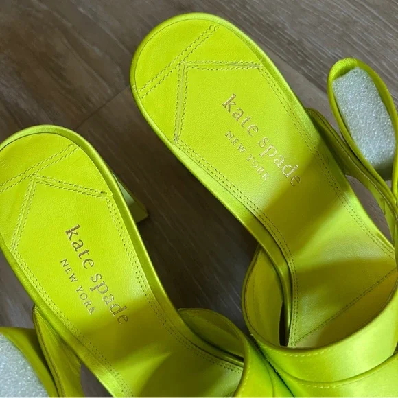 kate spade Bianca Satin Mules Heels - Size 10B (NWOT) - Picture 5 of 7